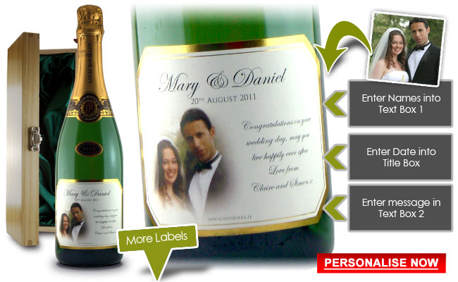 Personalised Champagne Wedding Gift