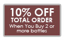 10% Off total order 2 or more bottles of personalised wine