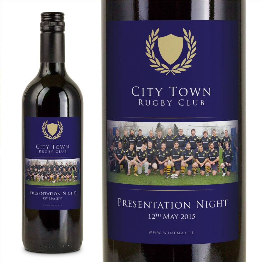 (image for) Rugby Club Wine Personalised With Logo or Crest