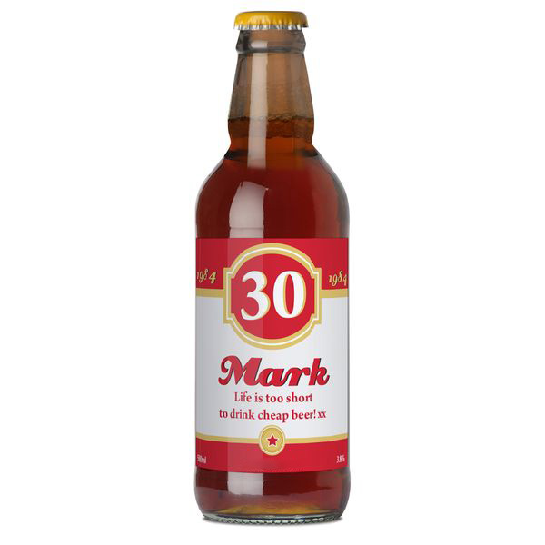 (image for) Personalised Big Age Beer - Click Image to Close