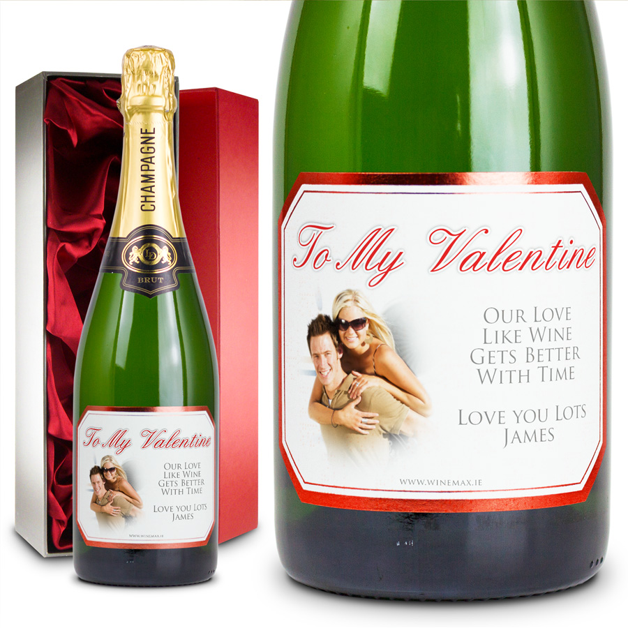 (image for) Romantic Champagne Gift Valentines & Gift Box - Click Image to Close